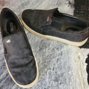 Black Leather Micheal Kors canvas shoe